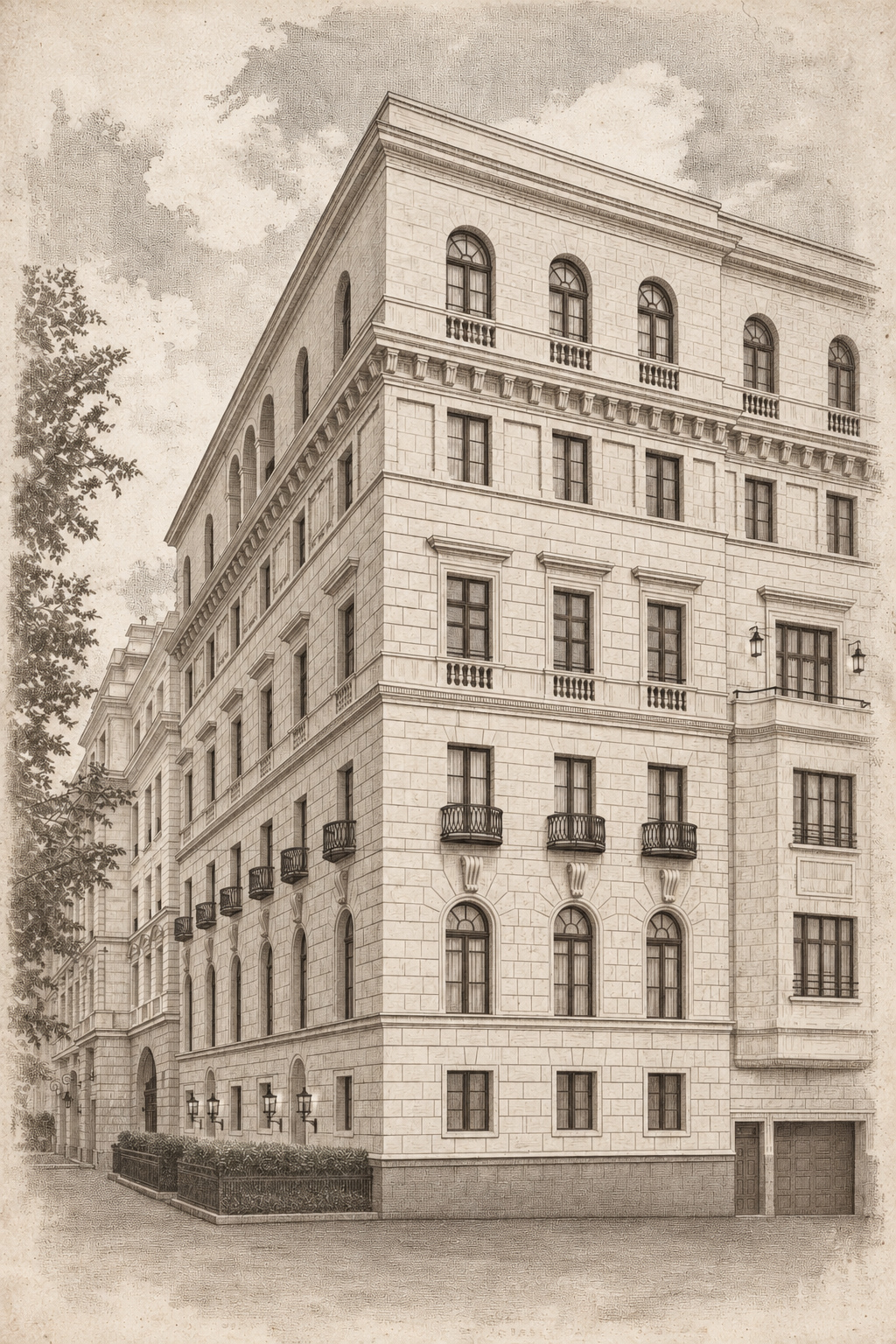 Архитектура особняка Palazzo Leone